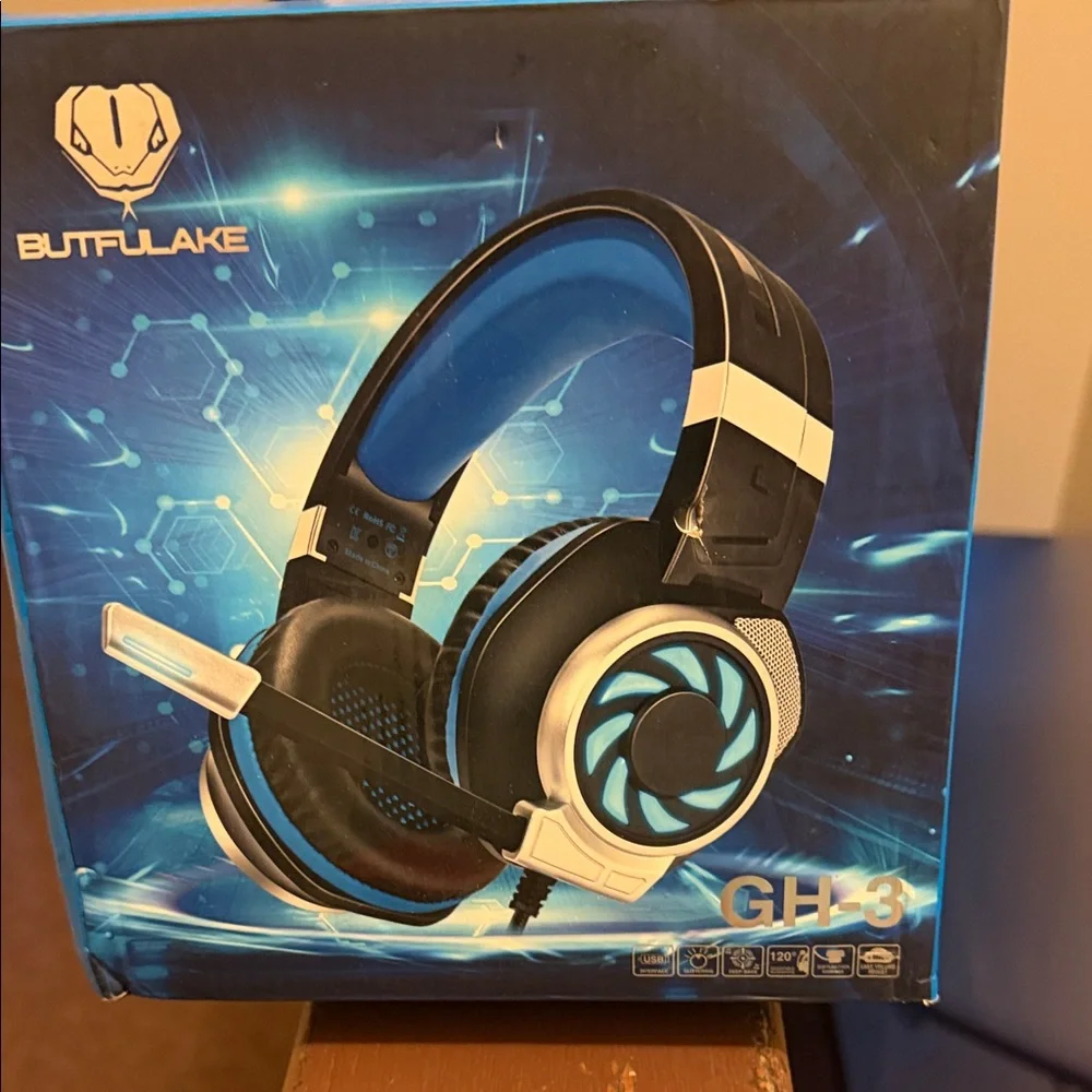 GH-3 Gaming Headset - Black and Blue